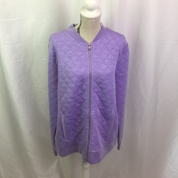 Isaac Mizrahi Live soho Quilted Bomber Jacket S - Picture 2 of 10